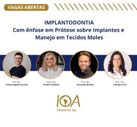 Implantodontia com Ênfase em Prótese sobre Implantes e Manejo em Tecidos Moles